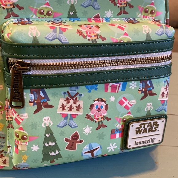 NWT Star Wars Mandalorian Christmas Loungefly - Picture 13 of 14